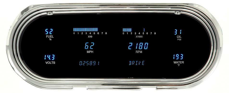 Dakota Digital Dash 63 64 65 Chevy Nova Full 6 Gauge Cluster VFD3