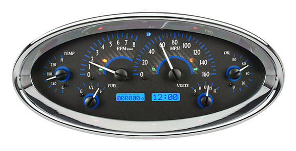 Dakota Digital Universal Elliptical Analog Dash Gauges Instrument