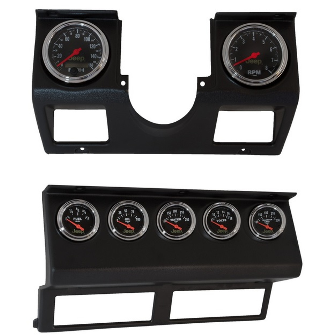 AutoMeter 7 Gauge Direct-Fit Instrument Kit for 87-96 Jeep Wrangler YJ 7040