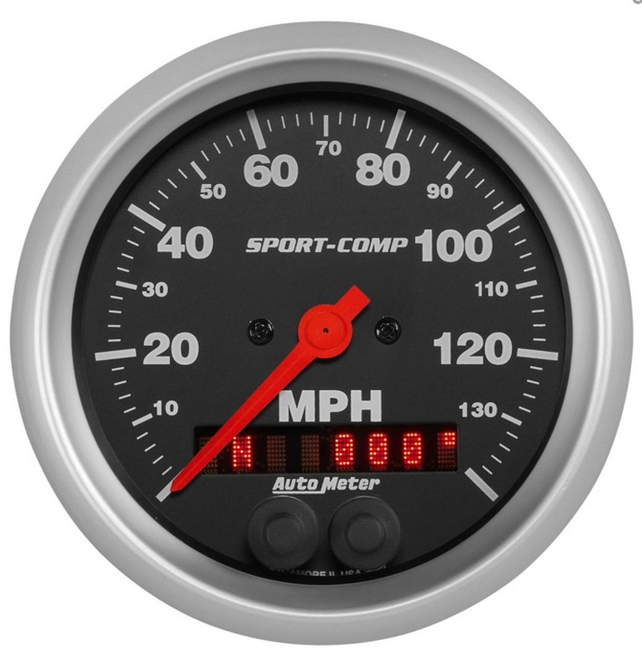 Auto Meter Sport-Comp 3-3/8 GPS Speedometer Gauge 0-140 MPH - 3982