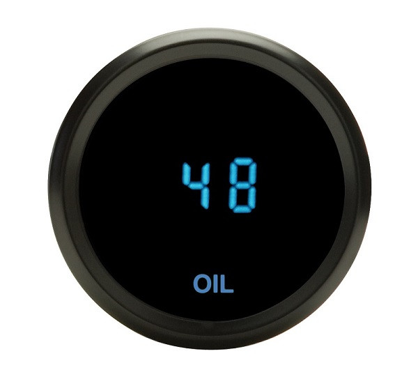 Dakota Digital Universal Round Oil Pressure Gauge Blue Display 0150psi