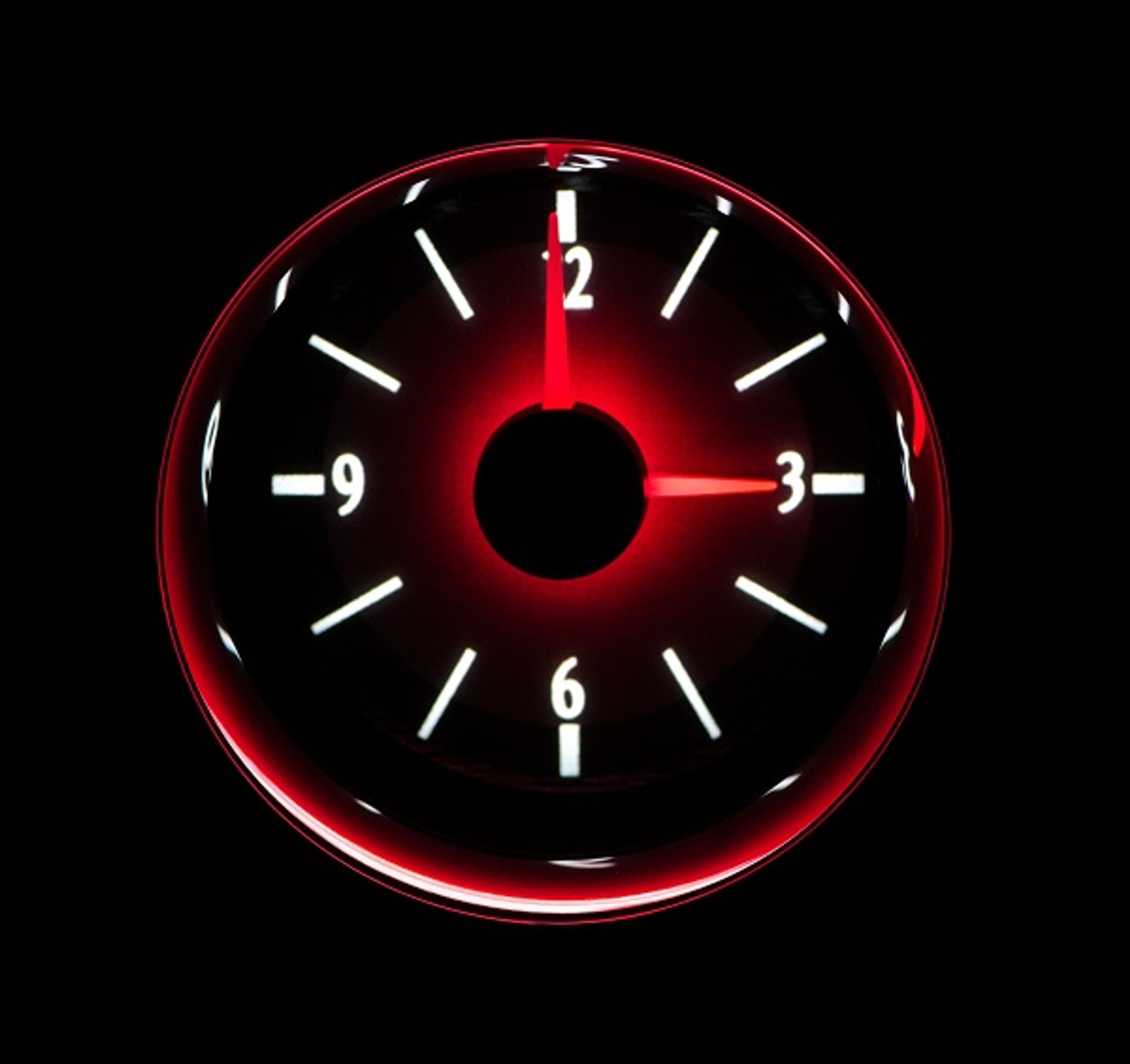 Dakota Digital 3" Round Universal Analog Clock Gauge for VHX gauges VLC