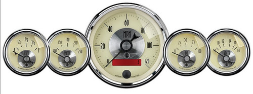 Auto Meter Prestige Antique Ivory 5 pc Gauge Kit 2000