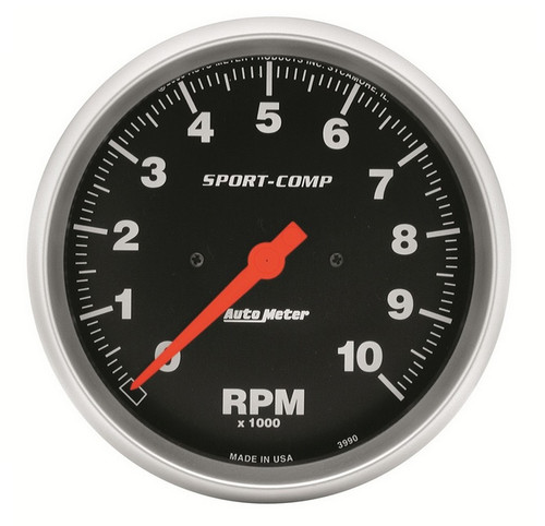 Auto Meter 5" In-Dash Tachometer 0-10,000 RPM - 3990