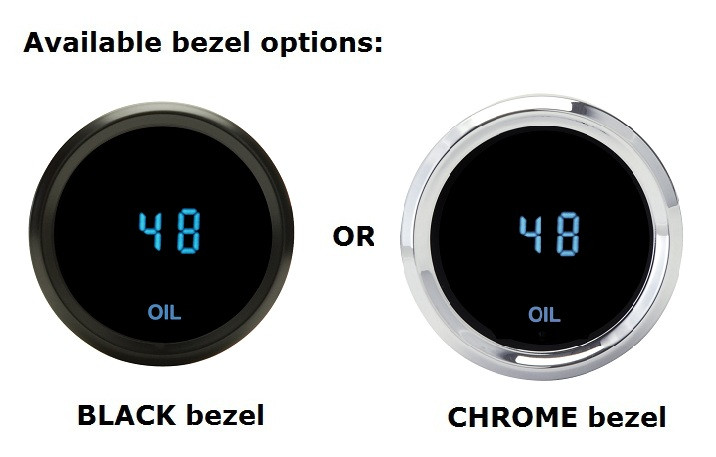 Dakota Digital Rectangle Odyssey Series I Oil Pressure Gauge 0150 psi