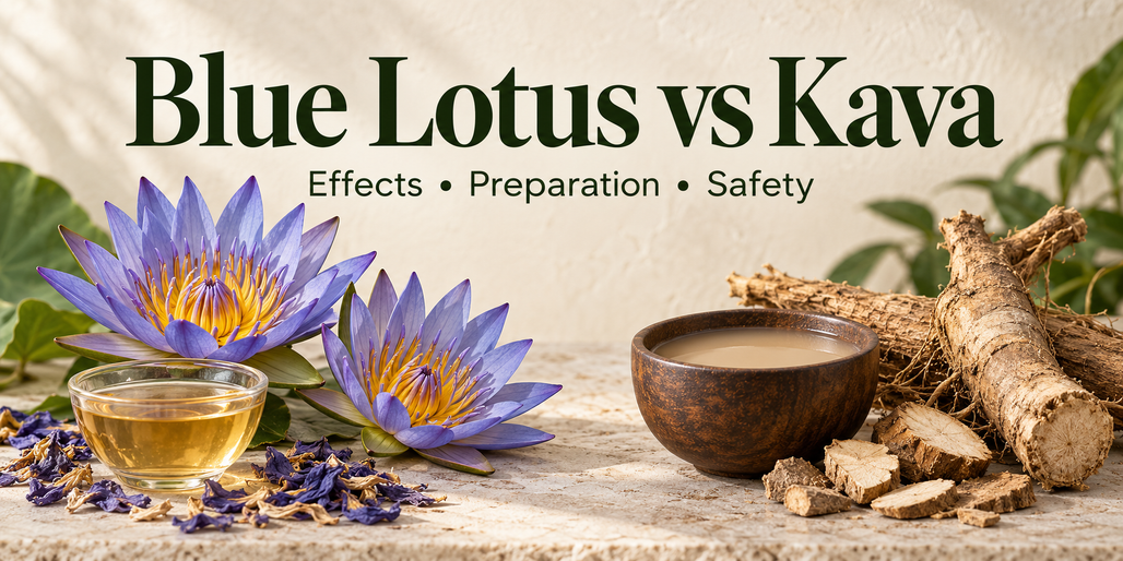 Blue Lotus vs Kava: Effects, Preparation & Safety