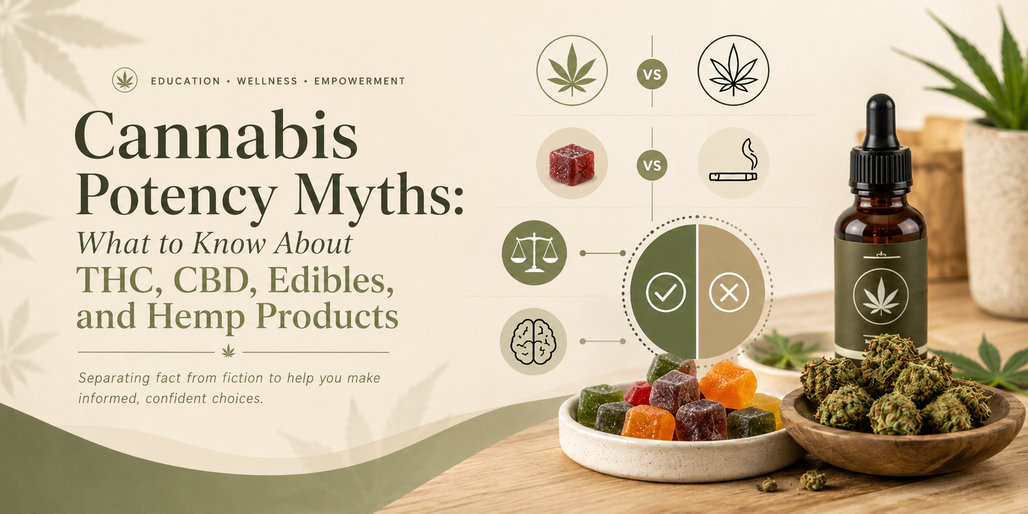 Cannabis Potency Myths: What to Know About THC, CBD, Edibles, and Hemp Products