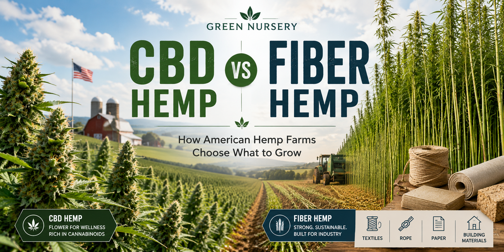 CBD Hemp vs Fiber Hemp: How American Hemp Farms Choose What to Grow
