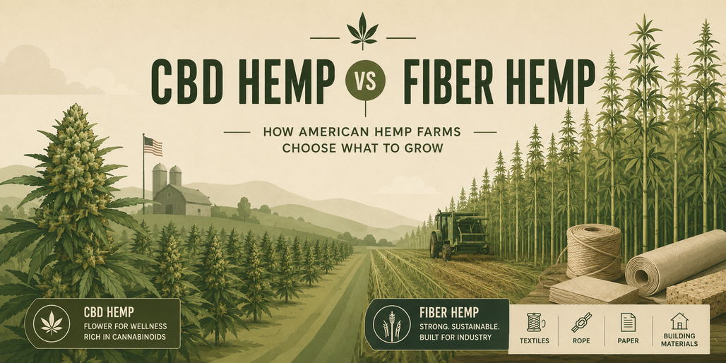 CBD Hemp vs Fiber Hemp: How American Hemp Farms Choose What to Grow