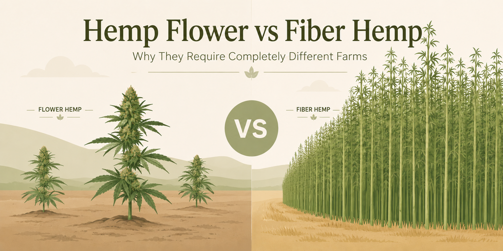 Hemp Flower vs Fiber Hemp: Why They Require Completely Different Farms