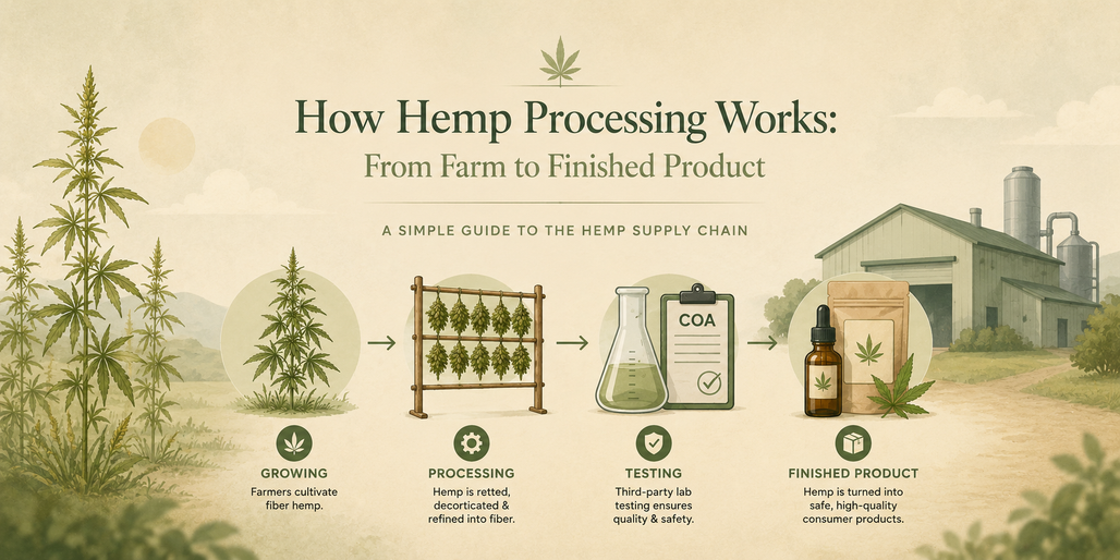 How Hemp Processing Works: From Farm to Finished Product