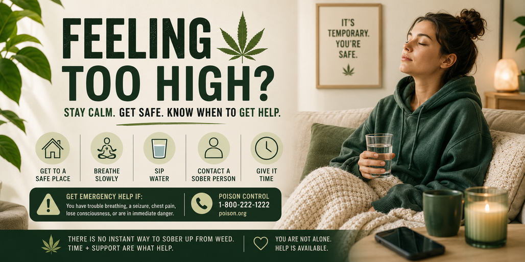 How to Sober Up From Weed: What to Do When You Feel Too High
