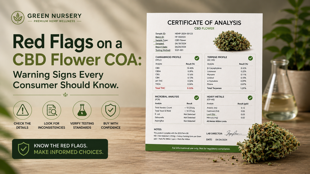 Red Flags on a CBD Flower COA: Warning Signs Every Consumer Should Know