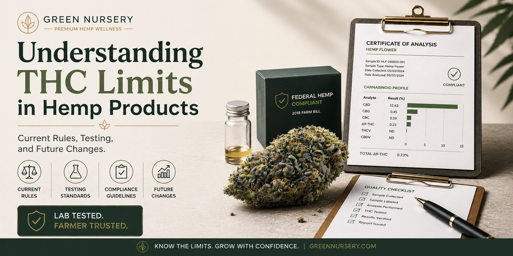 Understanding THC Limits in Hemp Products: Current Rules, Testing, and Future Changes