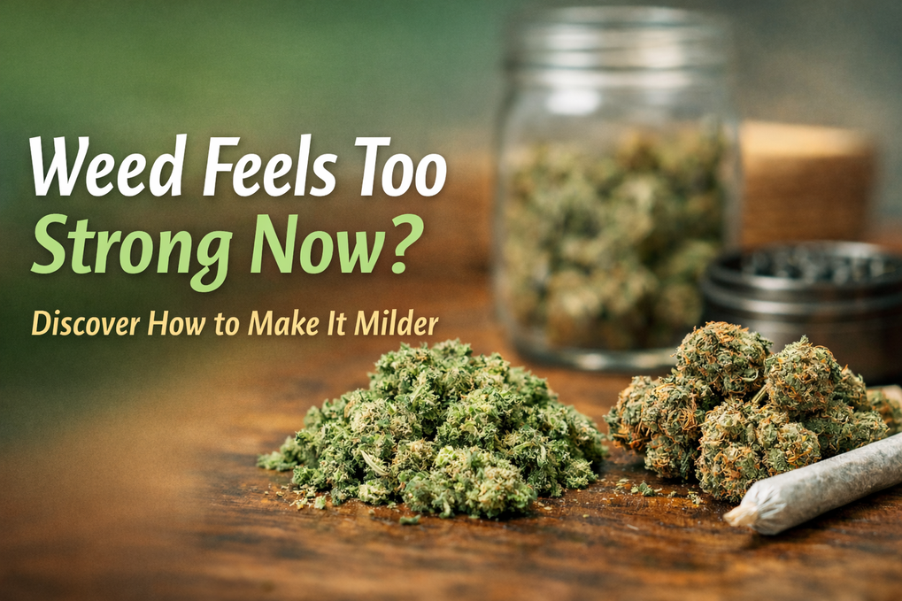 Why Weed Feels Too Strong Now (And How to Make It Milder)