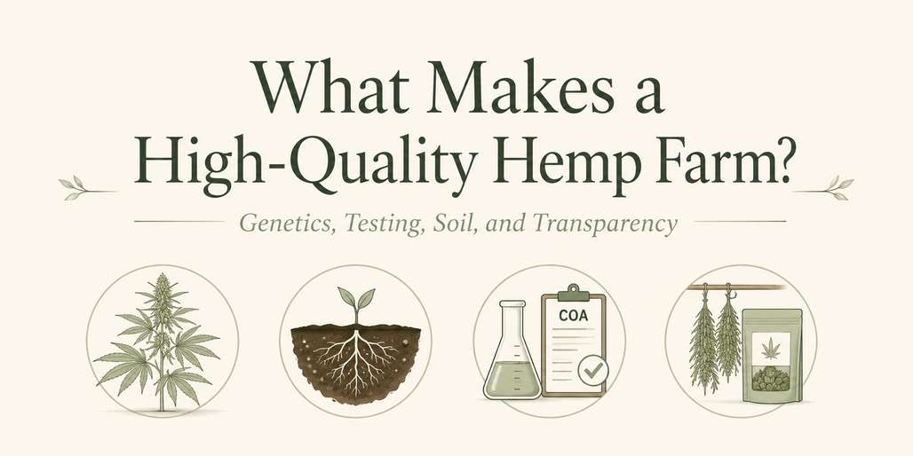 What Makes a High-Quality Hemp Farm? Genetics, Testing, Soil, and Transparency