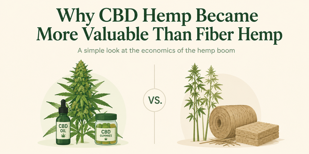 Why CBD Hemp Became More Valuable Than Fiber Hemp