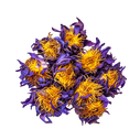 Whole dried Blue Lotus flowers with delicate blue-purple petals for herbal tea and botanical rituals