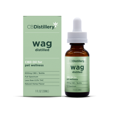 CBDistillery Full Spectrum Pet Wag Tinctures - 20 mg / 1 ml (600 mg / 30 ml)