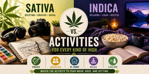 Indica vs Sativa: Best Activities for Every Type of High