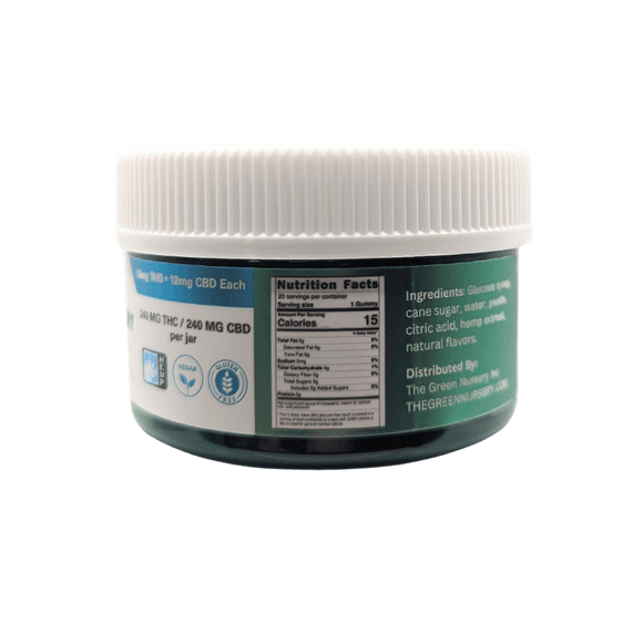 Green Nursery Delta 9 + CBD Cannabliss Gummies - 12mg THC Each by The Green Nursery 