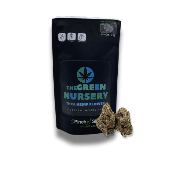 Northern Lights strain THCA flower – sealed packaging of high-THCA indica hemp flower