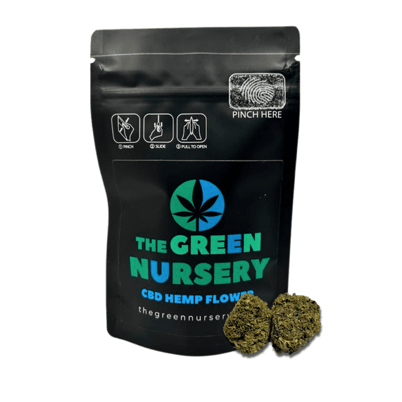 Green Nursery Hand-Trimmed Sour Space Candy CBD Buds with Citrus Diesel Aroma