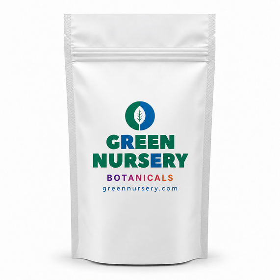 Green Nursery Botanicals Bag Front - Transparent Back