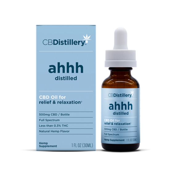 CBDistillery 500mg Full Spectrum Ahhh Tincture - 17 mg per 1 ml