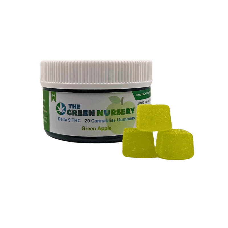 Delta 9 + CBD Cannabliss Gummies - 12mg THC Each by The Green Nursery