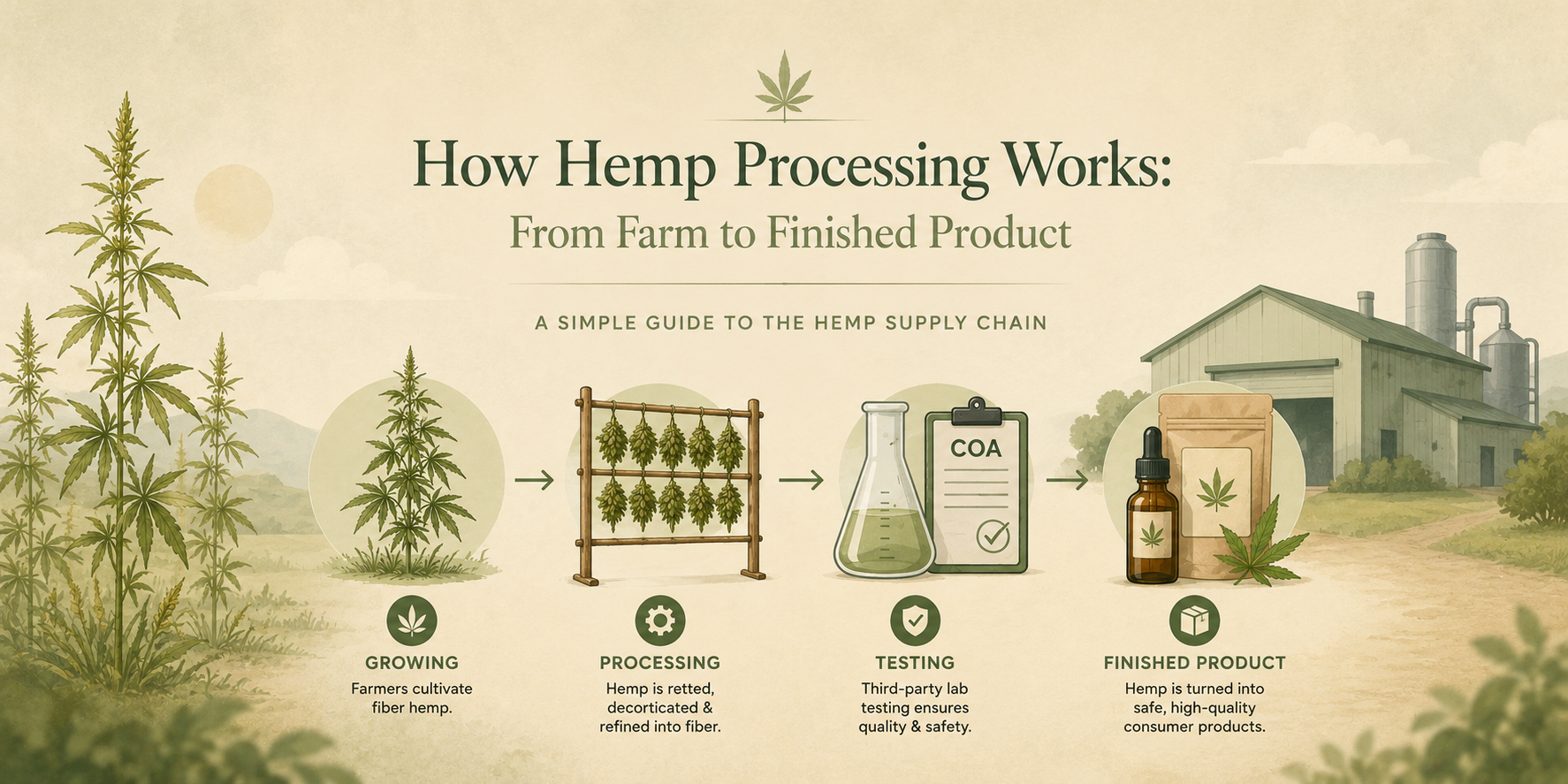 How Hemp Processing Works: From Farm to Finished Product - Green Nursery