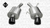 Corsa 14311BLK Sport Black Single 4.0" Dual Rear Axle-Back for 2005-2010 Ford Mustang GT 4.6L V8