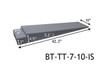 Race Ramps Flatbed HD 4.5" Tow Ramps 1" HD Notch 10"W 5.22 Degree Angle BT-TT-7-10-IS