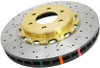 DBA 5000 Series Cross Drilled/Slotted Rotor Brembo Gold (See Descr.) 52124GLDXS