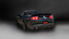 Corsa 14320BLK Sport Black Single 4.0" Dual Rear Axle-Back for 2011-2012 Ford Mustang Shelby GT500 5.4L V8