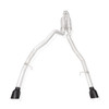 Stainless Works 2019+ Ram 1500 5.7L 3" Redline Cat-Back Exhaust with Dual Exit Under Rear Bumper (Black Tips) - RAM19CBR-B