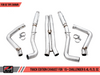 AWE Track Edition 3" Cat-Back Exhaust for 2015-2020 Challenger SRT 6.4L / Hellcat 6.2L SC - Stock Tips - 3015-11050