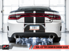 AWE Touring Edition 3" Cat-Back Exhaust for 2015-2020 Charger SRT 6.4L / Hellcat 6.2L SC - Non-Resonated - Chrome Silver 4.5" Dual Tips - 3020-32056