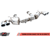 AWE Tuning 2020-2025 Chevrolet Corvette C8 Stingray & E-Ray | Touring Edition Exhaust (Quad Chrome Silver Tips) | 3015-42151