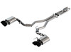 Borla 3" ATAK Cat-Back Exhaust with 5" Quad Black Chrome Tips for 2020-2022 Ford Shelby GT500 Mustang - 140837BC