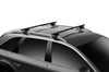 Thule SquareBar 135 Load Bars for Evo Roof Rack System (2 Pack / 53in.)  - Black - 712400