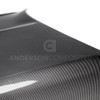 Anderson Composites 2015-2020 Ford Mustang Shelby GT350 Double Sided Carbon Fiber Hood - AC-HD15FDMU350-OE-DS