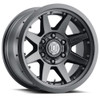 ICON Rebound Pro Wheels Satin Black Wheel 17x8.5 | 5x127 BC (5x5) | -6 Offset - fits Jeep Grand Cherokee SRT 2006-2021, Jeep Grand Cherokee Trackhawk 2018-2021, Dodge Durango SRT 2018-2026, Jeep Wrangler JL 2018-2026, Jeep Wrangler JK 2007-2018, and 10 more