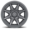 ICON Rebound Pro Wheels Satin Black Wheel 17x8.5 | 5x127 BC (5x5) | -6 Offset - fits Jeep Grand Cherokee SRT 2006-2021, Jeep Grand Cherokee Trackhawk 2018-2021, Dodge Durango SRT 2018-2026, Jeep Wrangler JL 2018-2026, Jeep Wrangler JK 2007-2018, and 10 more