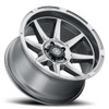 ICON Bandit Wheels Gunmetal Wheel 20x10 | 5x127 BC (5x5) | -24 Offset - fits Jeep Grand Cherokee SRT 2006-2021, Jeep Grand Cherokee Trackhawk 2018-2021, Dodge Durango SRT 2018-2026, Jeep Wrangler JL 2018-2026, Jeep Wrangler JK 2007-2018, and 10 more