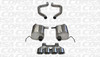 Corsa 14768 Sport Polished Quad 4.5" Dual Rear Axle-Back for 2015-2019 Chevy Corvette C7 Z06 Convertible 6.2L V8 Manual