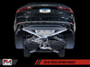 AWE Tuning Audi B9 A5 Track Edition Exhaust Dual Outlet - Chrome Silver Tips (Includes DP) - 3020-32032