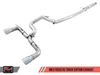 AWE Tuning 2016-2018 Ford Focus RS Track Edition Cat-back Exhaust | Diamond Black Tips | 3020-33032
