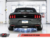 AWE Tuning 2015-2023 S550 Mustang EcoBoost Axle-back Exhaust - Touring Edition (Diamond Black Tips) - 3015-33086