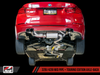 AWE Tuning 2012-2019 BMW F3X 328i | 330i & 2014-2020 BMW 428i | 430i Touring Edition Exhaust Quad Outlet | 80mm Diamond Black Tips | 3010-43036